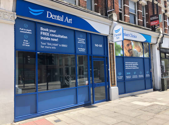 dental art implant clinics balham clinic exterior