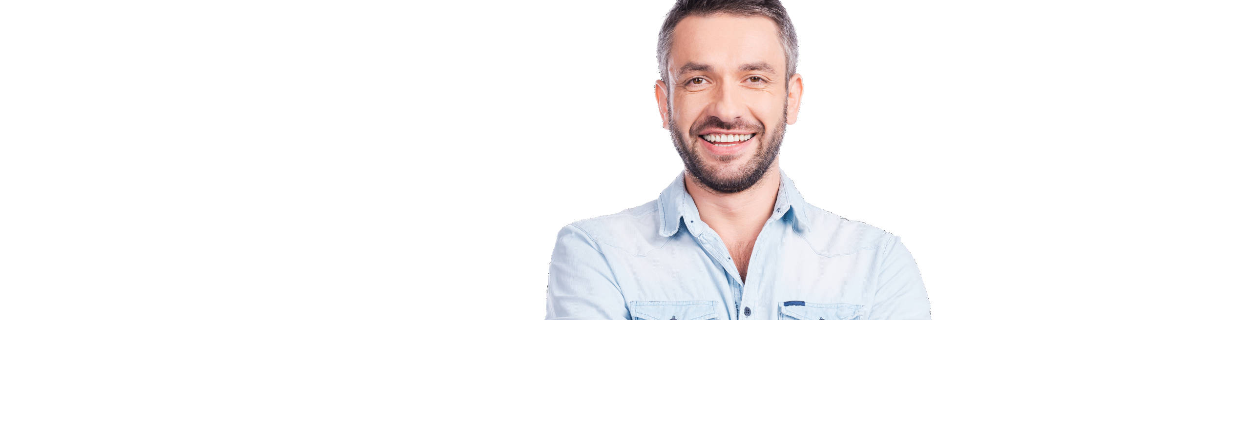 Man with veneers smiling