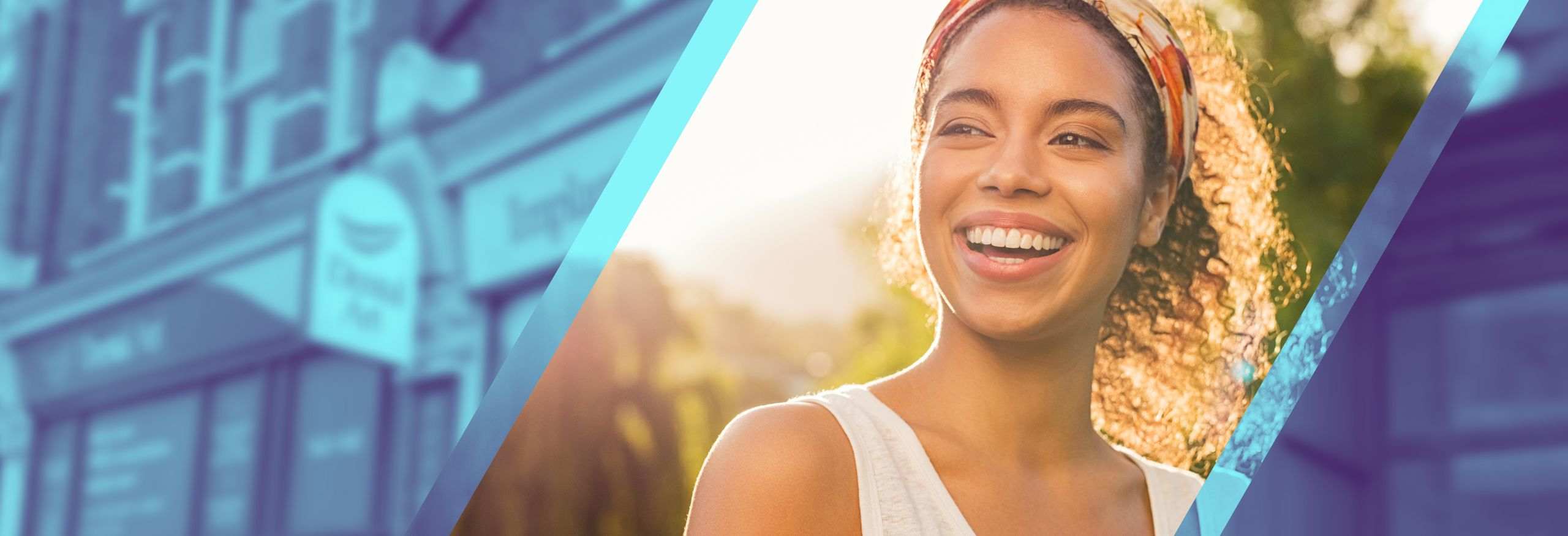 woman smiling with dental implants